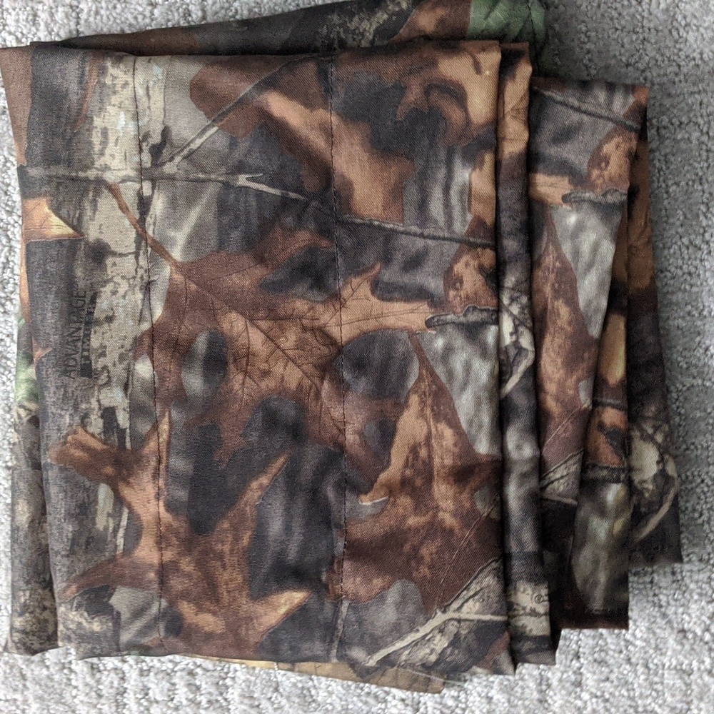 Camouflage window valance